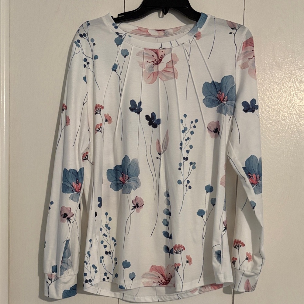Floral Print Long Sleeve Top
